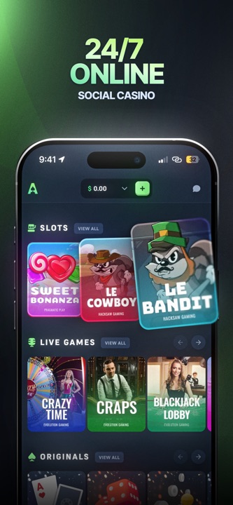Acebet casino lobby showing featured slots and bonus banners