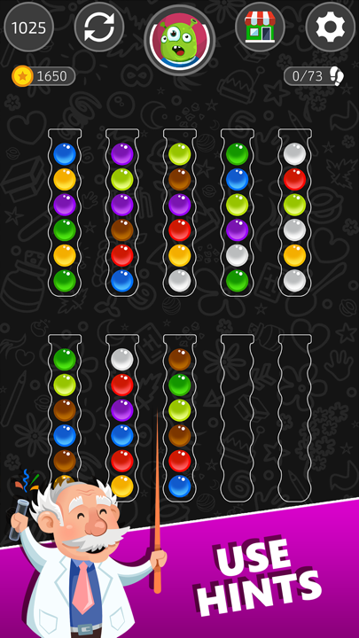 Ball Sorting Master stage clear and coin rewards