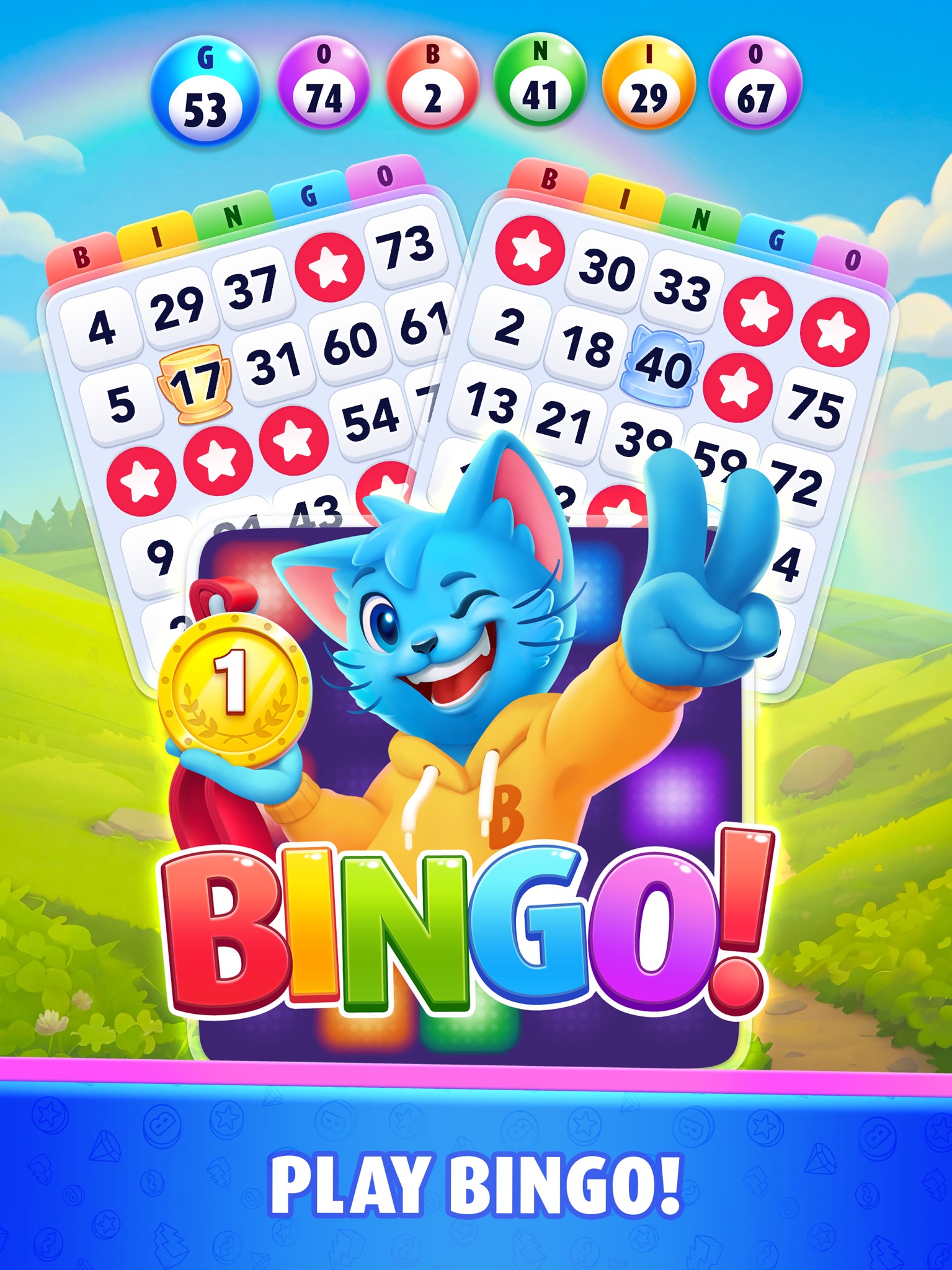 Bingo Blitz main city map and navigation