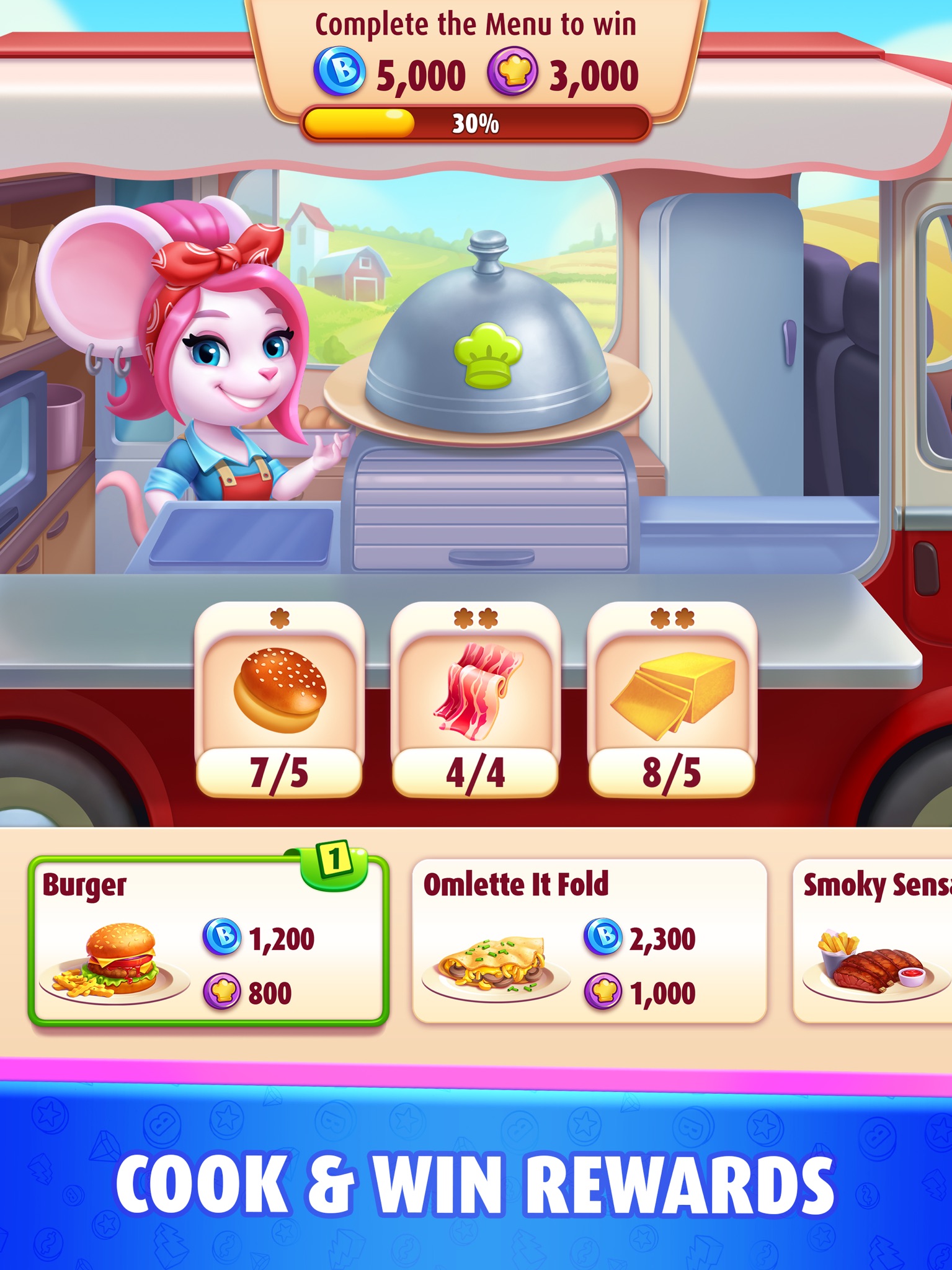 Bingo Blitz celebration and credit bonus screen