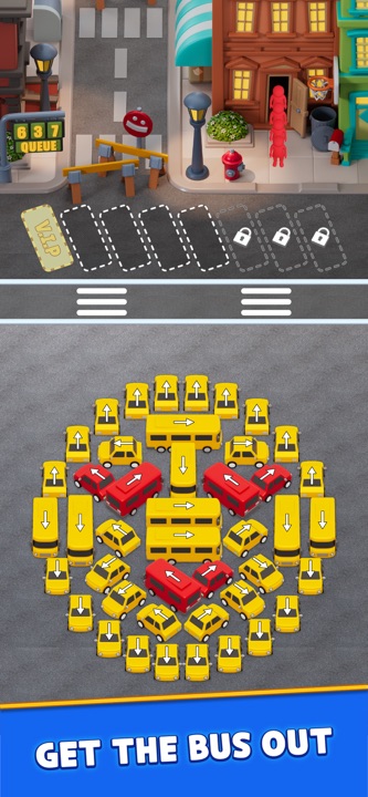 Bus Craze booster selection with traffic police and helicopter lift