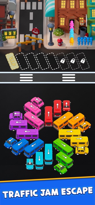 Bus Craze level clear victory screen and coin rewards