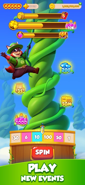 Island building upgrade screen showing coin costs per star