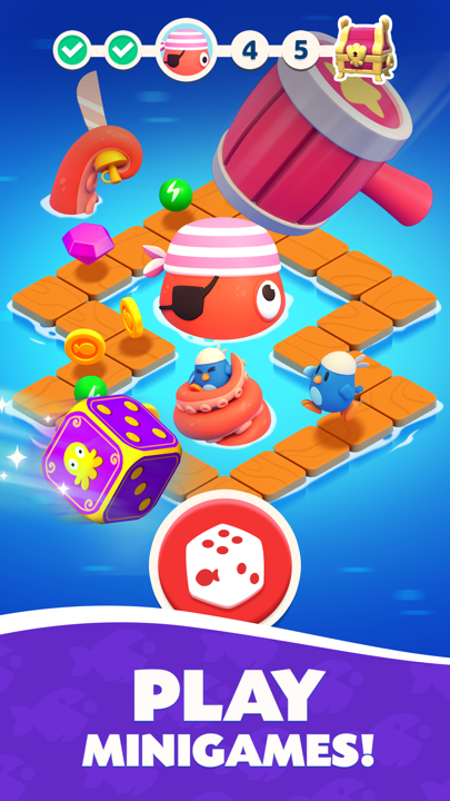 Fish of Fortune card collection albums and reward chests