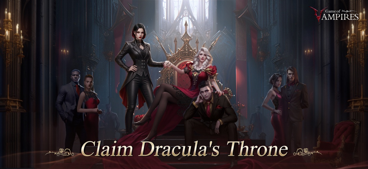 Game of Vampires gothic castle and vampire lord throne room