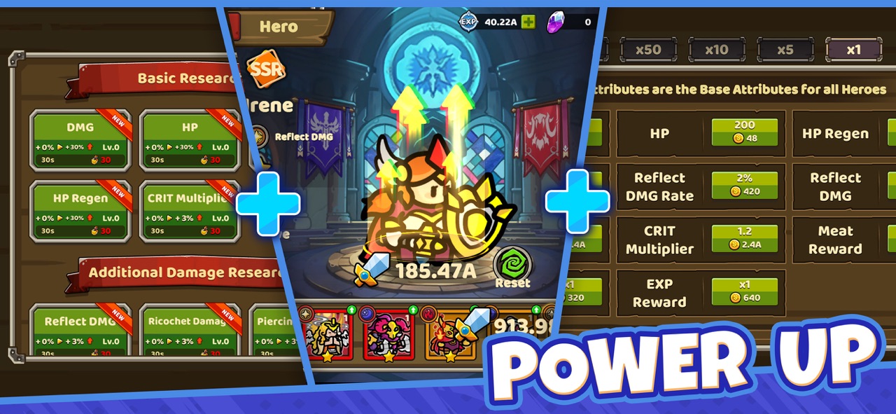 Heroes Survival Battle skill selection and weapon evolution cards