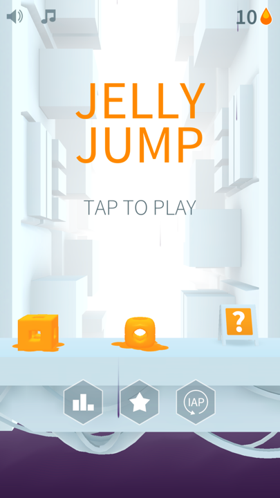 Jelly Jump Sprint bouncy jelly ascending through closing platforms