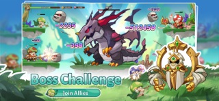 Legend of Mushroom world boss battles and guild dungeons