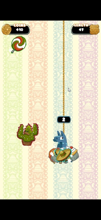 Fiesta Fever frenzy mode with raining confetti and golden candies