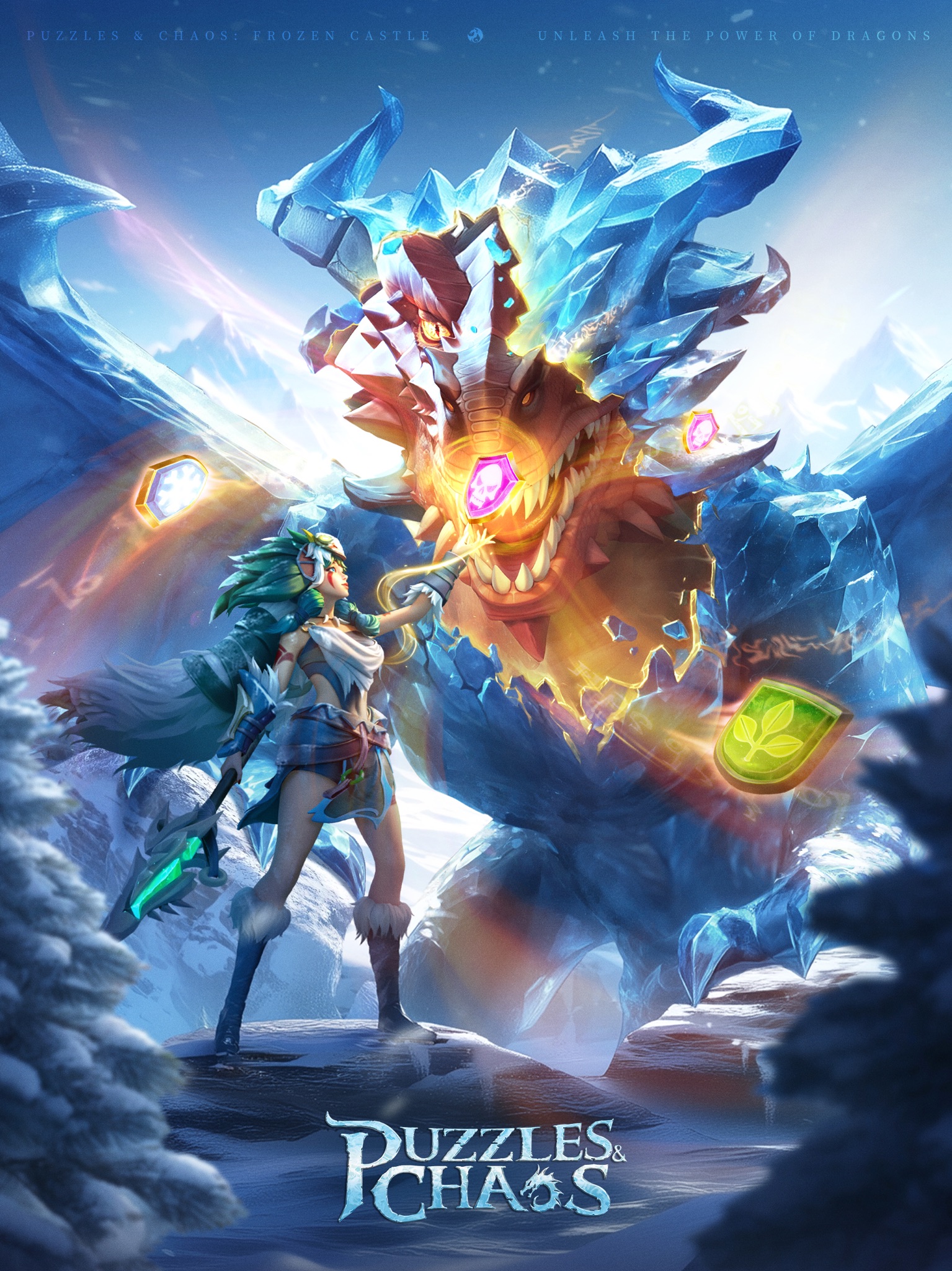 Puzzles and Chaos frozen castle domain and building overview