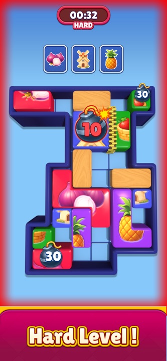 In-game booster selection showing Helicopter and Vacuum tools