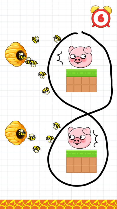 Level selection map showing completed puzzle stages and star ratings