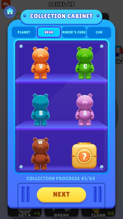 Booster shop showing Extra Hole and Hammer powerup items