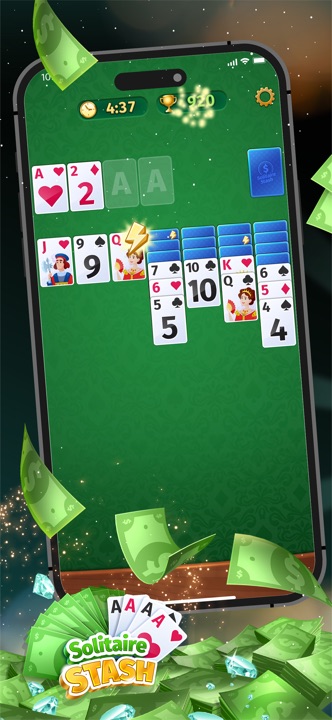 Solitaire Stash deposit bonus screen and promo code entry