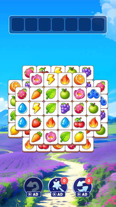 Tile Puzzle Classic board layout with fruit tiles