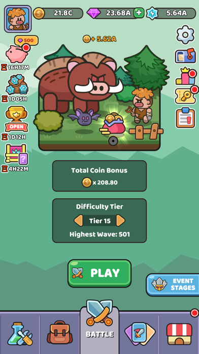 Wild Survival idle tower defense battlefield