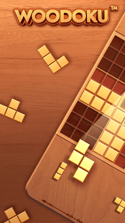 Woodoku Blast main puzzle board showing wood block grid and jewel objectives