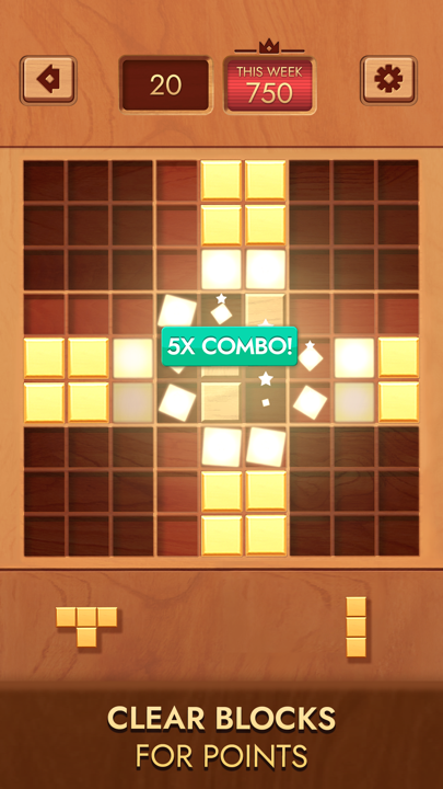 Woodoku Blast in-game booster tools and clearing powerups