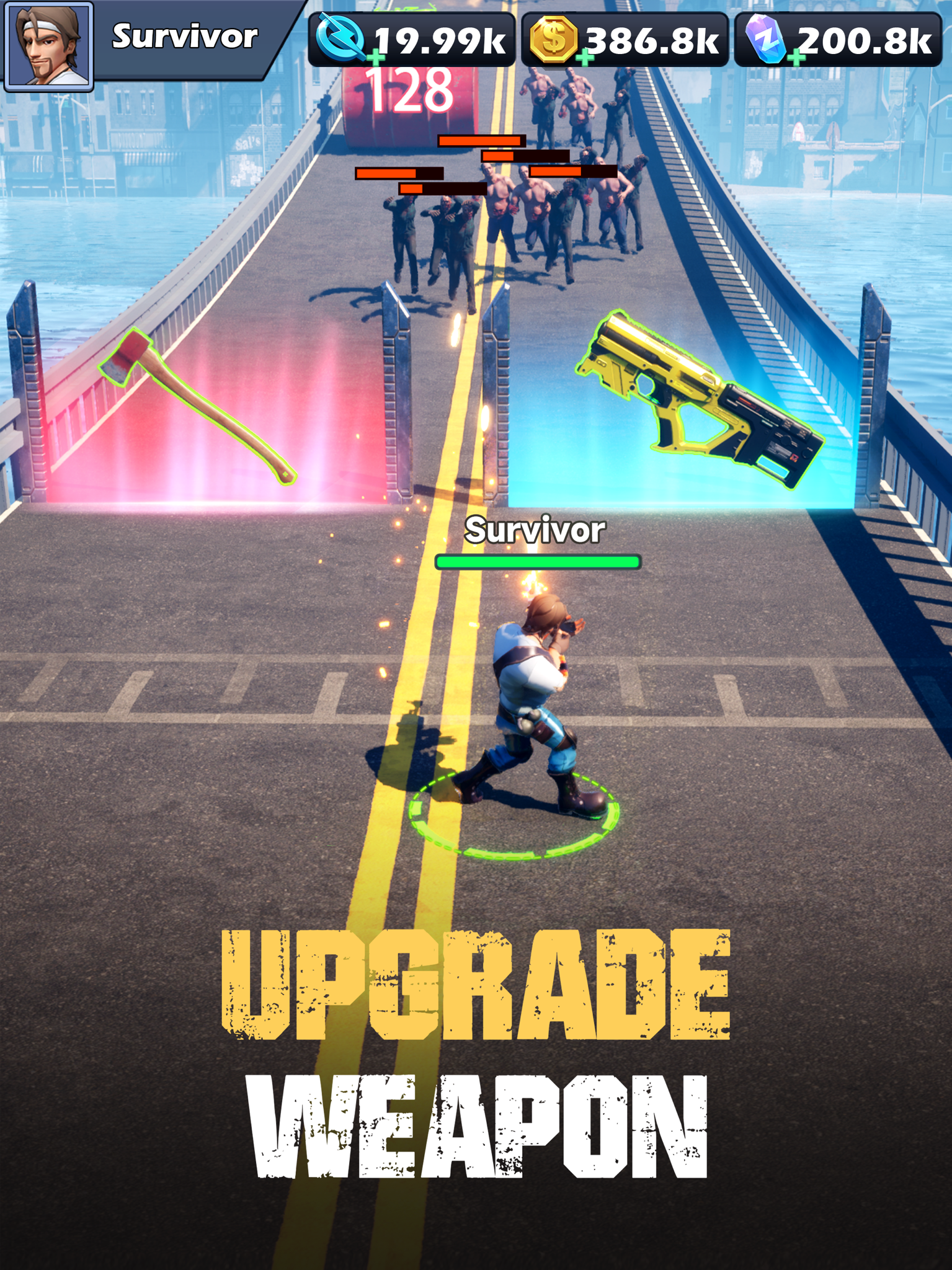 Zombie Waves weapon upgrades and equipment synergy