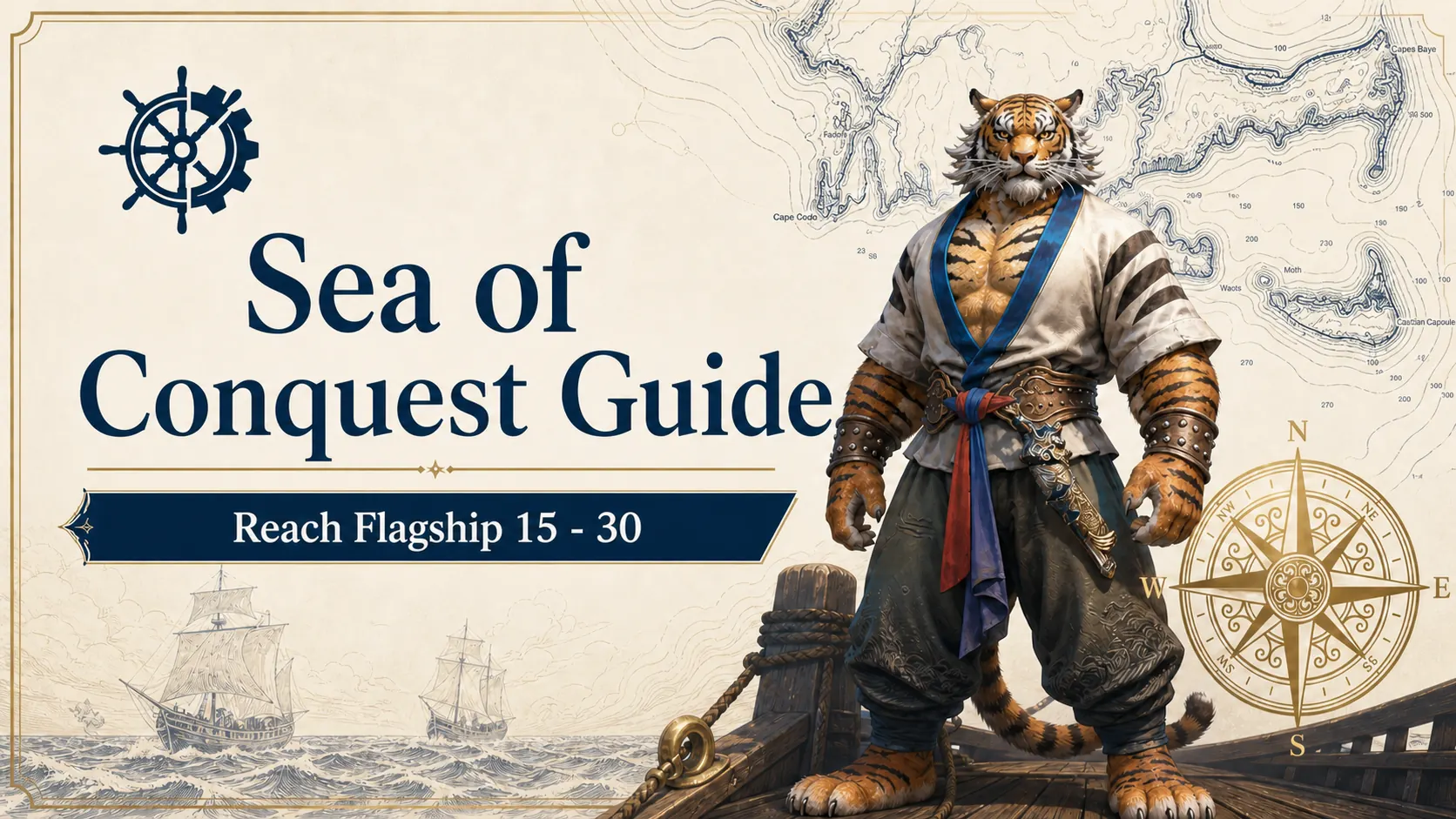 Sea of Conquest guide to reach Flagship Level 15 to 30