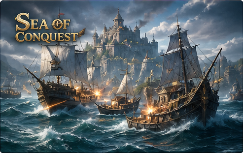 Sea of Conquest Flagship Level 30 offer guide showing ship progression and milestones