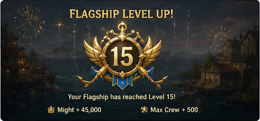 Sea of Conquest Flagship level completion screenshot for offerwall proof